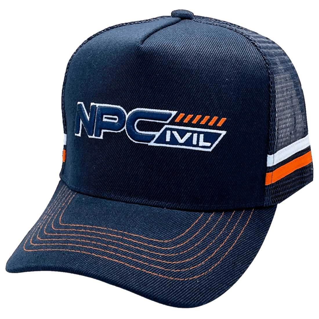 NPCivil HP Midrange Aussie Trucker Hat Navy
