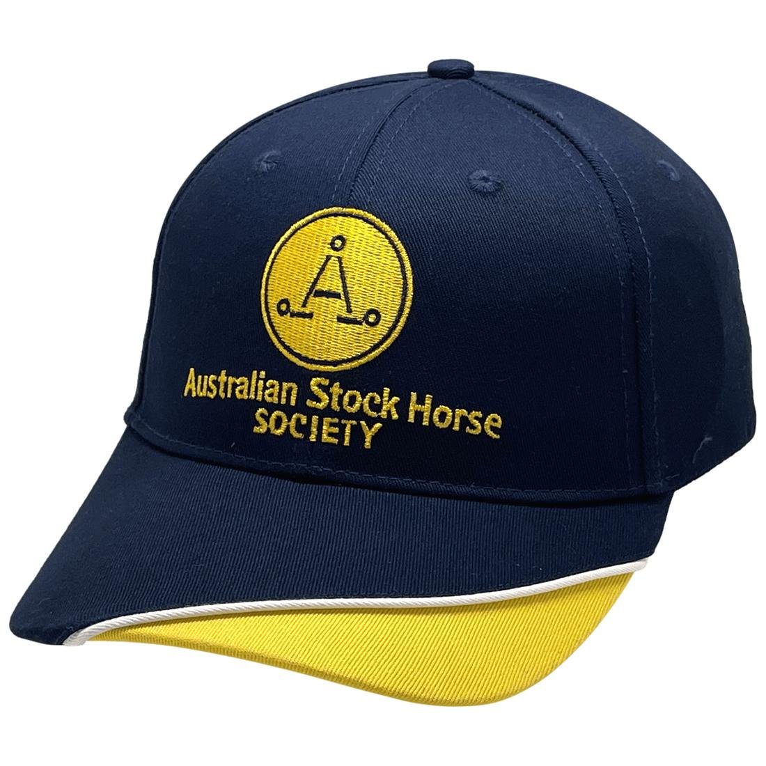 Australian Stock Horse Society Navy Custom Snapback Baseball Cap