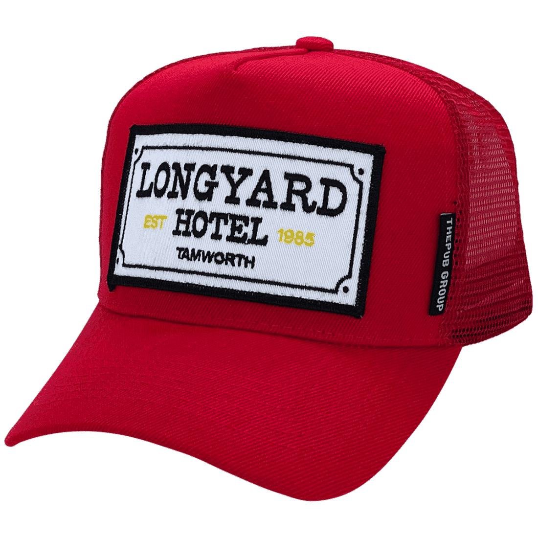 Longyard Hotel Tamworth - Red Acrylic - Custom Basic Trucker Hat