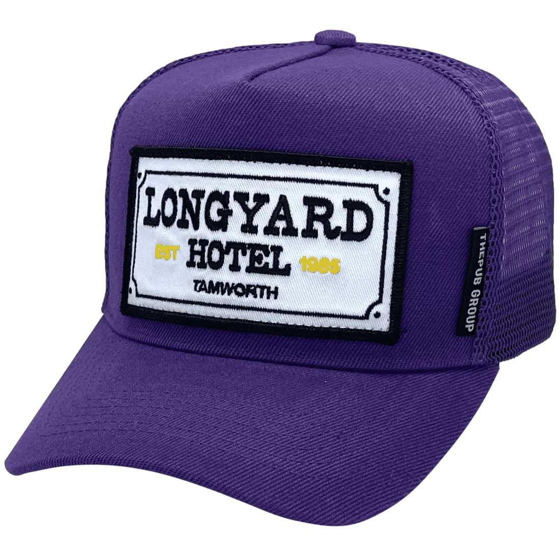 Longyard Hotel Tamworth Basic  Aussie Trucker Hat - Purple