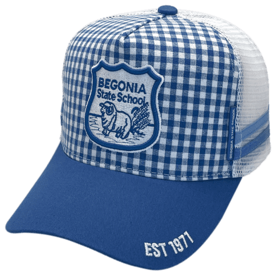 Begonia State School Custom Midrange Trucker Hat