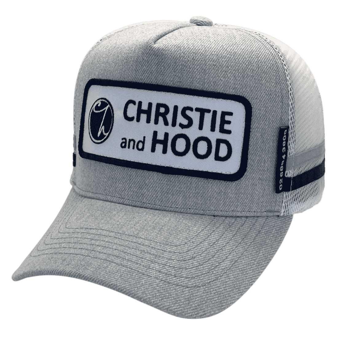 Christie and Hood HP Midrange Aussie Trucker Hats Acrylic Grey