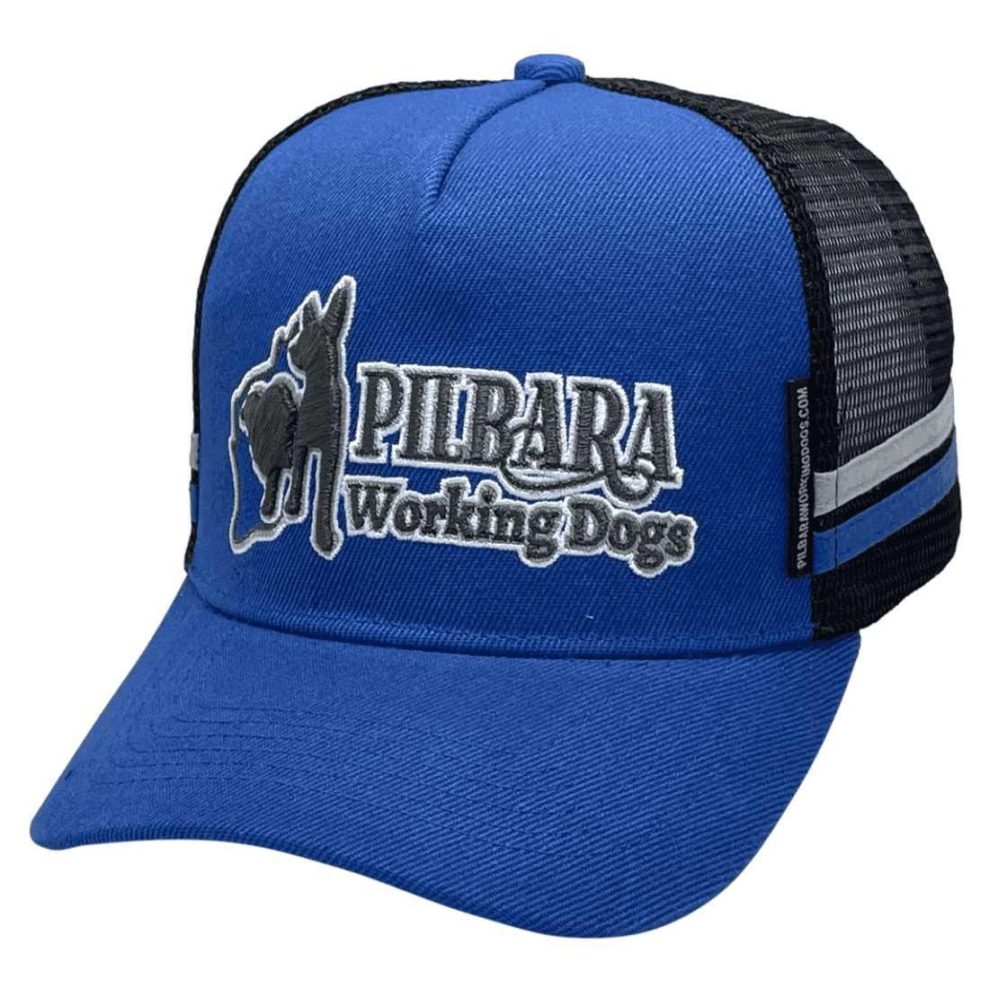 Pilbara Working Dogs LP Midrange Aussie Trucker Hats -Acrylic Royal