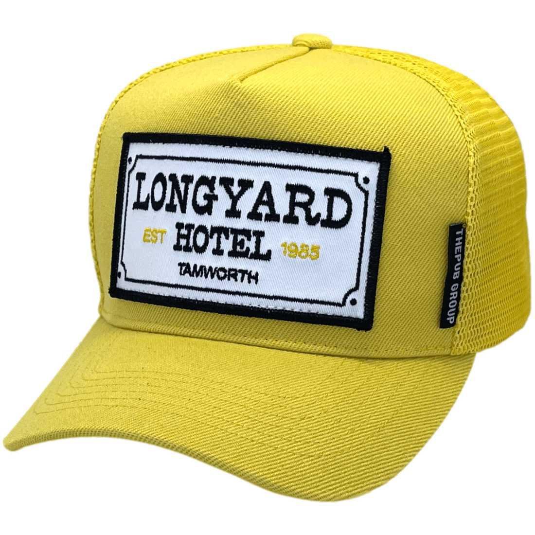 Longyard Hotel Tamworth Basic Aussie Trucker Hat - Acrylic Yellow