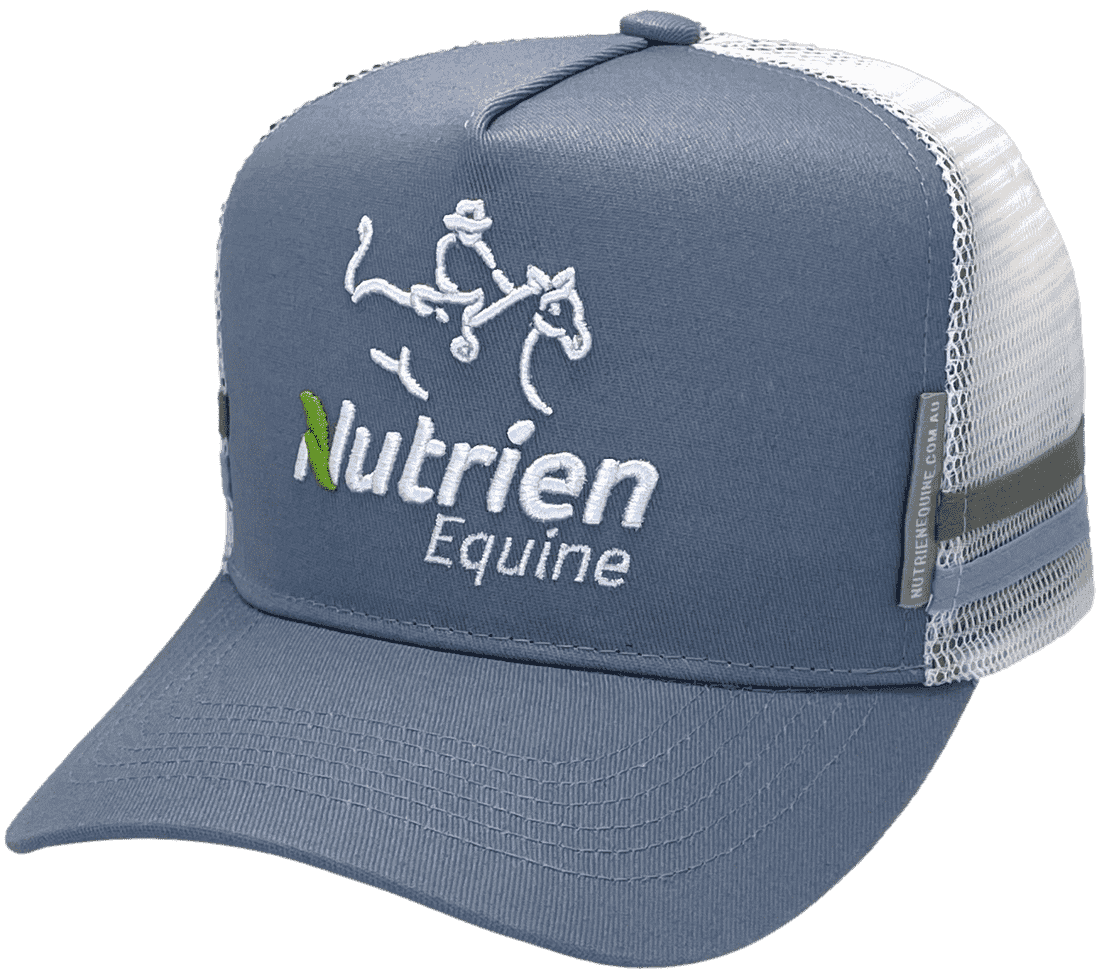 Nutrien Equine Tamworth HP Midrange Aussie Trucker Hat Cotton Blue