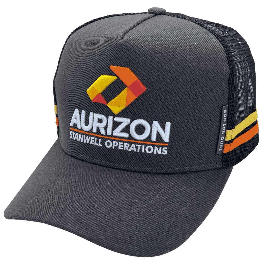 Aurizon Stanwell Operations -Midrange Aussie Trucker Hats - Acrylic
