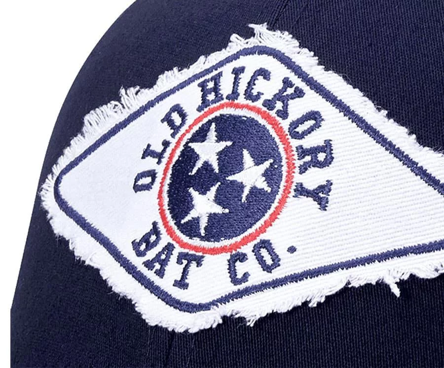 Custom Trucker Hats Embroidered Badge Distressed Edge