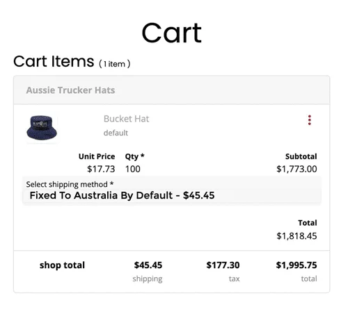 Add to cart or request quote