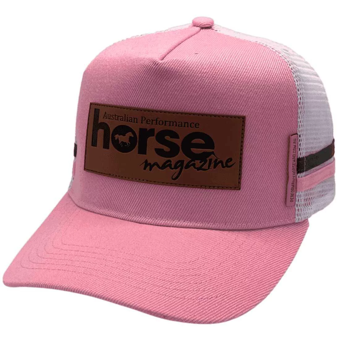 Australian Performance Horse Magazine HP Original Midrange Aussie Trucker Hat with Double Side Bands Acrylic