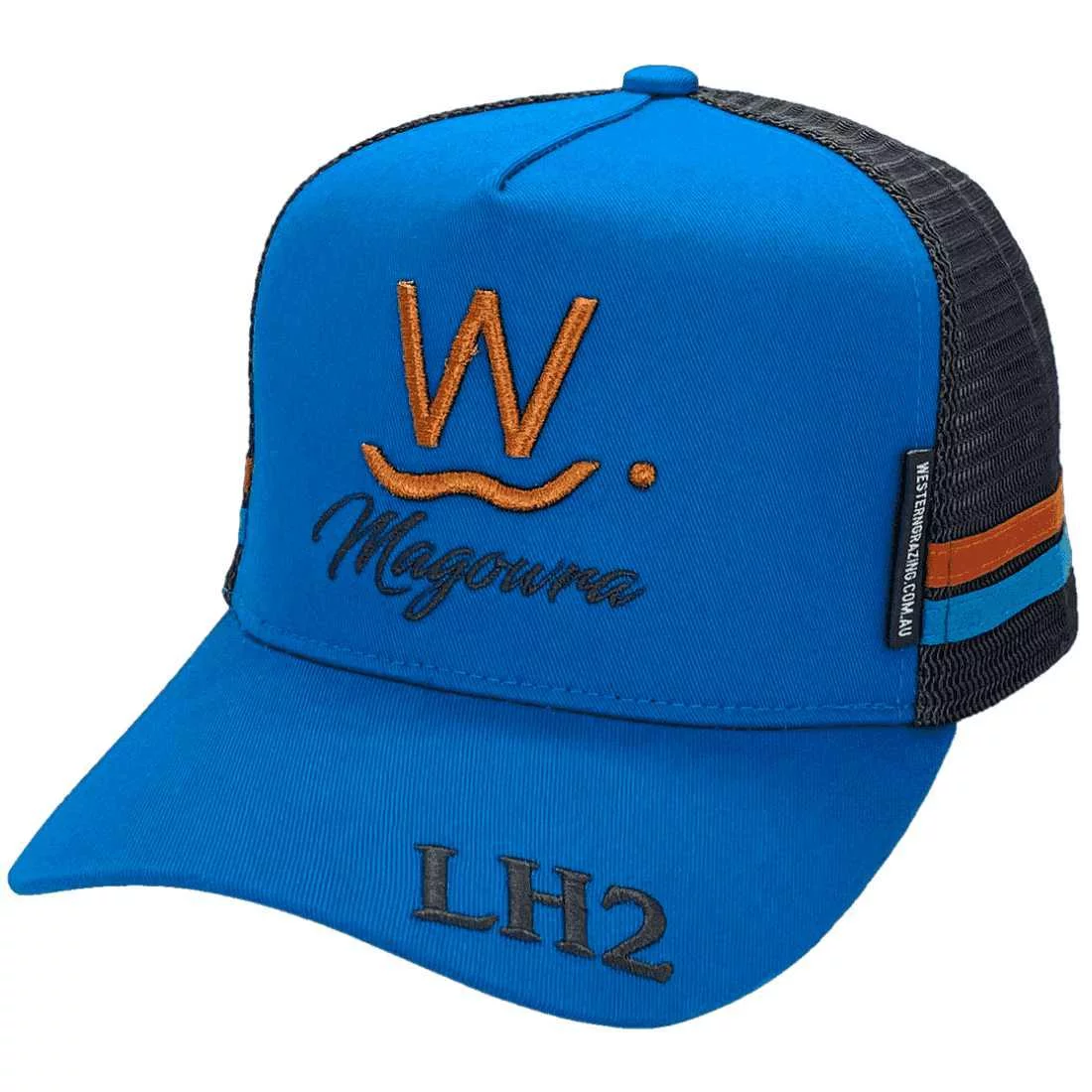 Magowra Station - Western Grazing Co - Original Midrange Aussie Trucker Hat with double side bands