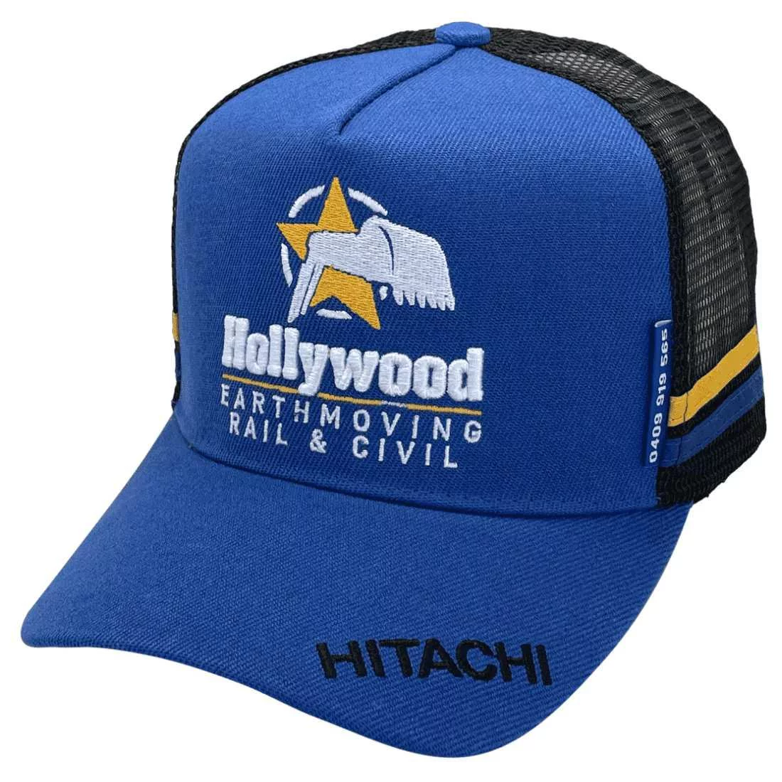 Hollywood Earthmoving Rail & Civil Midrange Aussie Trucker Hats