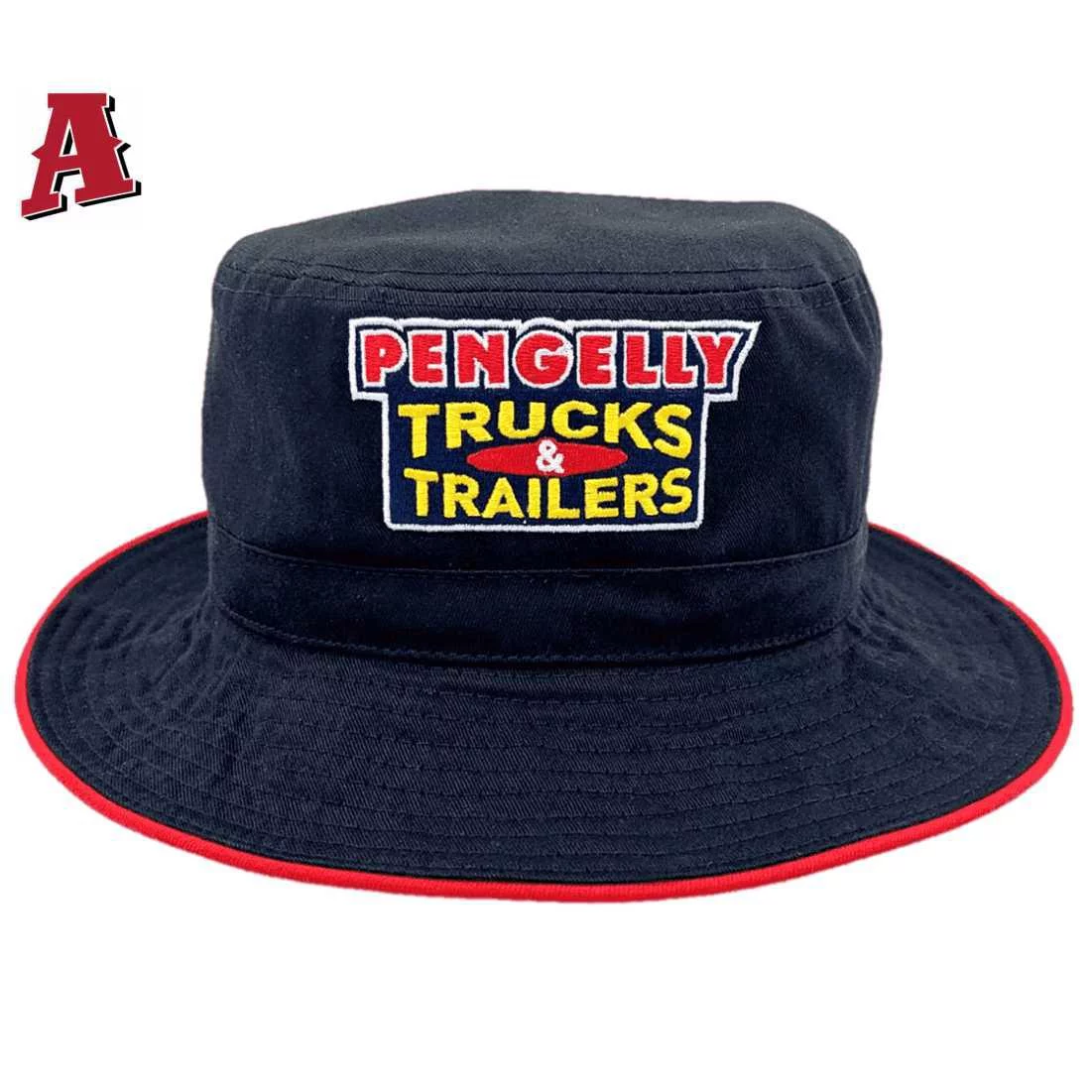 Pengelly Trucks and Trailers Toowoomba Qld Aussie Bucket Hats One Size Fits All with Optional Brim Width 5cm-7.5cm