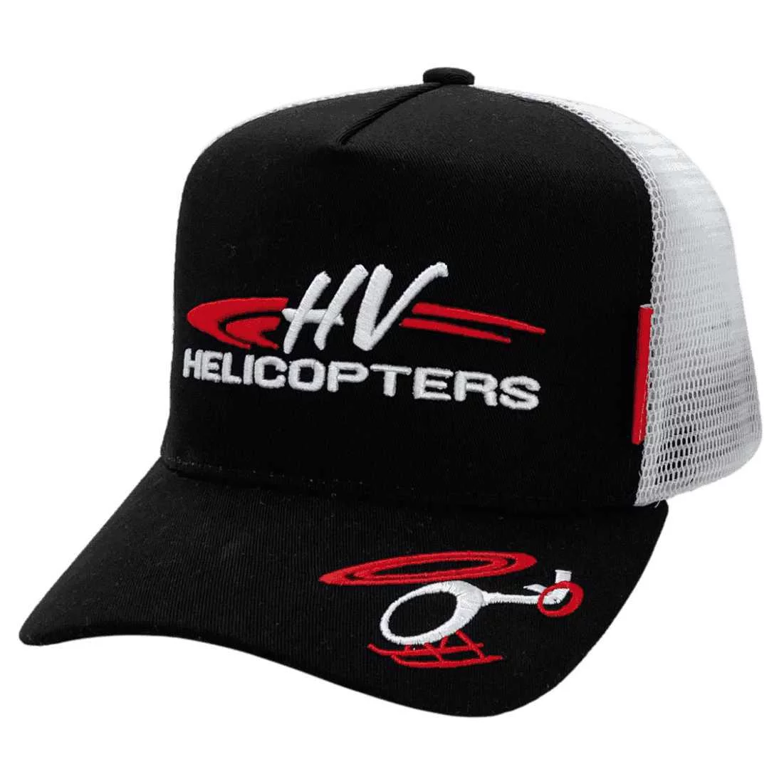 Hunter Valley Helicopters Pokolbin NSW HP Original Basic Aussie Trucker Hats with Australian Head Size Crown