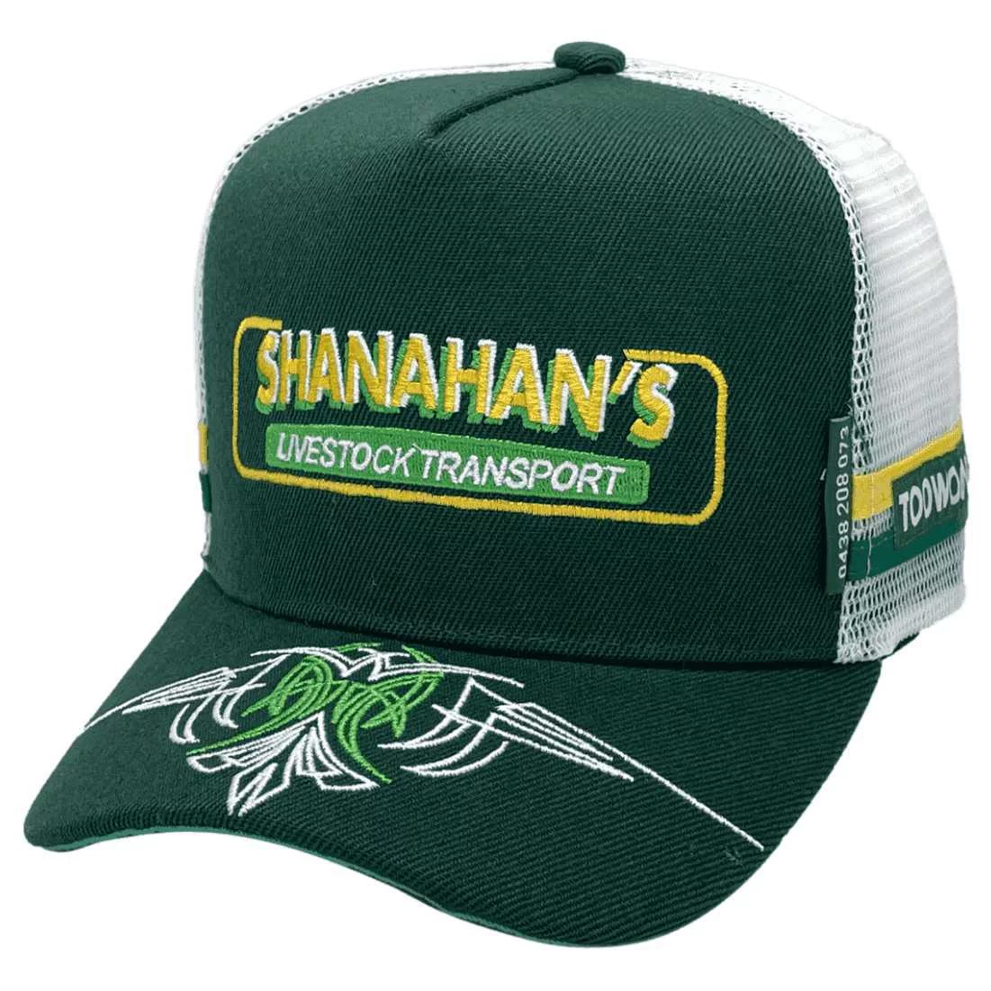 Shanahans Livestock Transport  Wodonga Vic and Toowoomba QLD HP Original Power Trucker Hat with double side bands